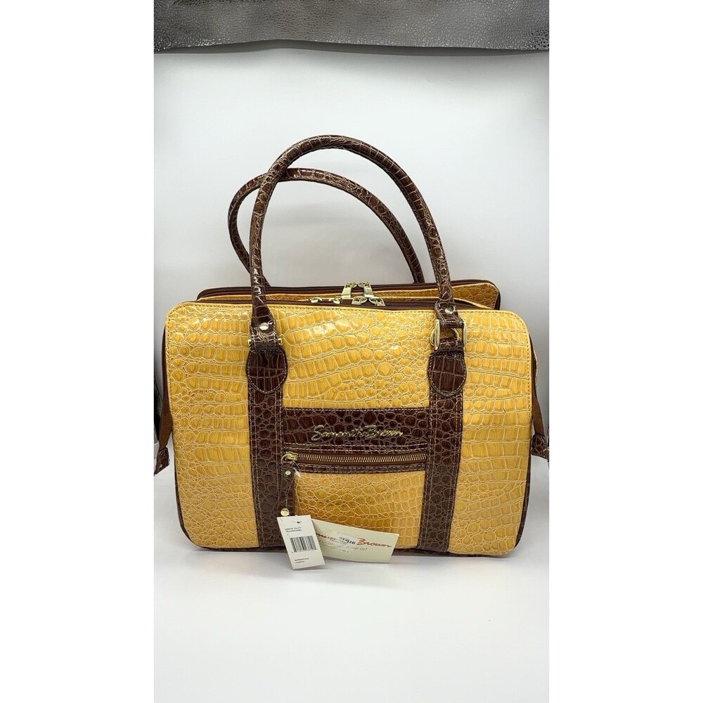 Samantha Brown Croco-Embossed Weekender